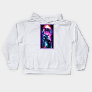 Anime Sci-Fi Cat Girl | Quality Anime Girl Artwork | Manga Girl Anime Art Kids Hoodie